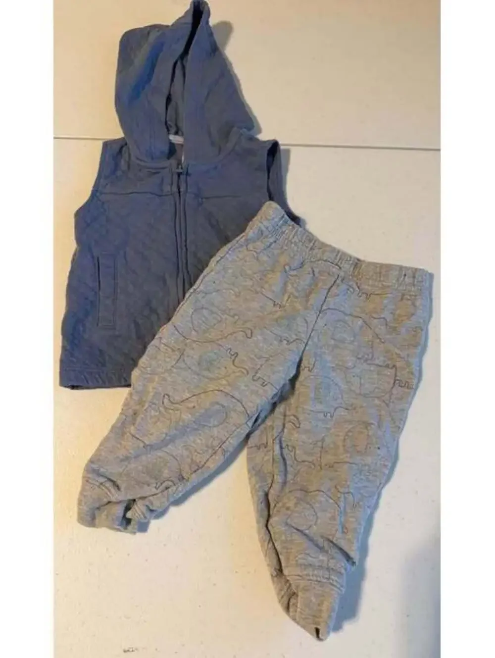 Just One You by Carter's 9M Quilted Vest and Elephant Pants Set